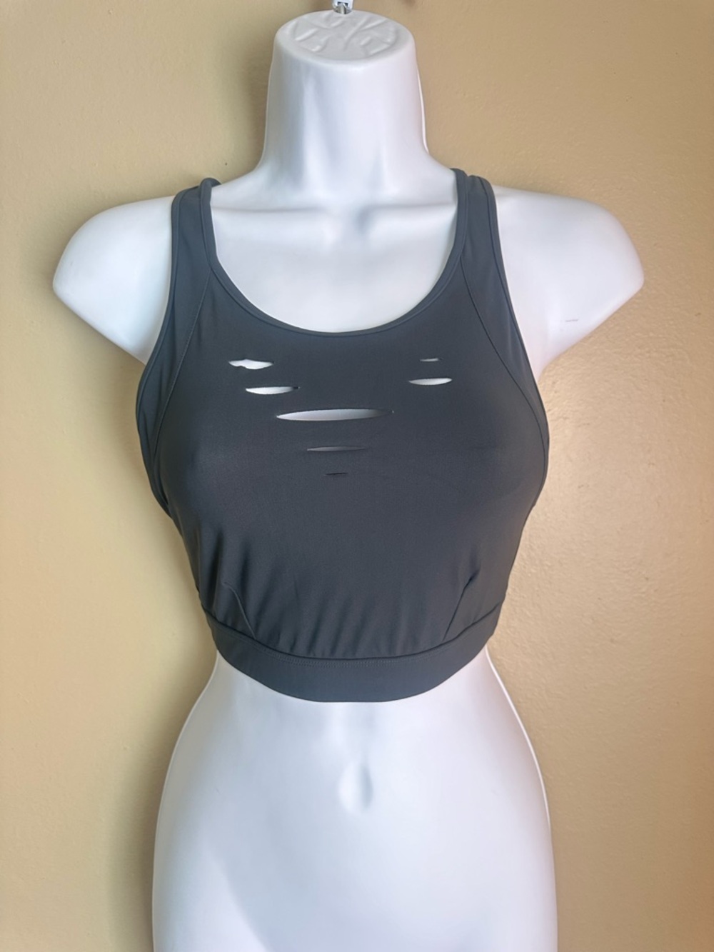 Dark Gray Alo Bra